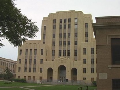 Amarillo tank on the lawn