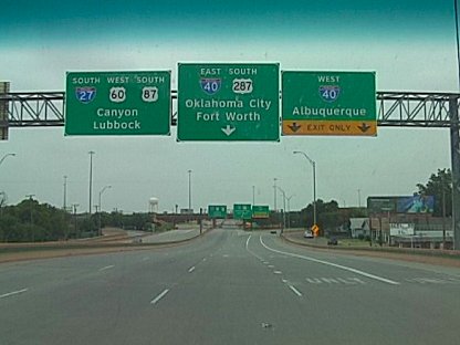 deserted streets of Amarillo