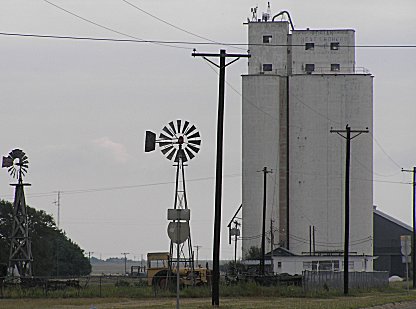 Grain elevators, Adrian, TX