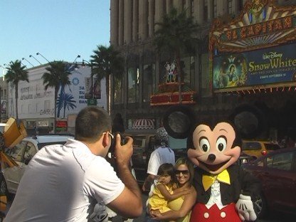 Micky Mouse on Hollywood Boulevard