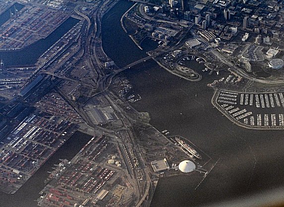 Long Beach after take off from LAX