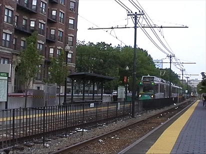 Boston Streetcar at street level