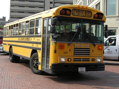 Boston Bluebird school bus