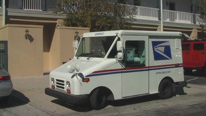 US right hand drive Mail Van, Celebration