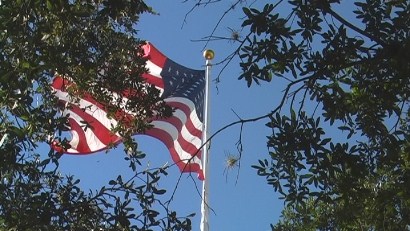 Giant US flag, Celebration