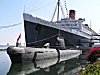 Queen Mary and Soviet Submarine