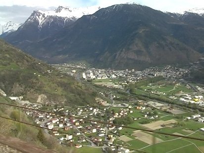 Visp from Ltschberg route