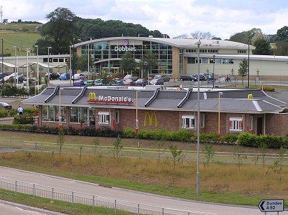 McDonalds and Dobbies Monifieth Farm