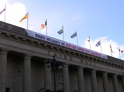 Dundee Caird Hall flags