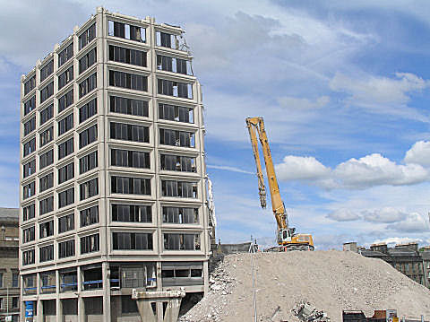 Demolition of Taydside House, Dundee