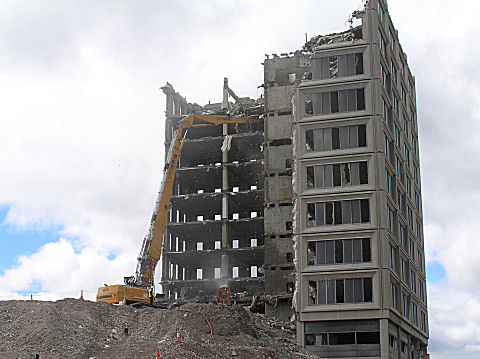 Demolition of Taydside House, Dundee