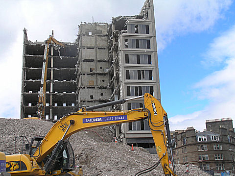 Demolition of Taydside House, Dundee